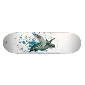 Skateboard Marine ambre de mer verte de ~ "éclairé par la
