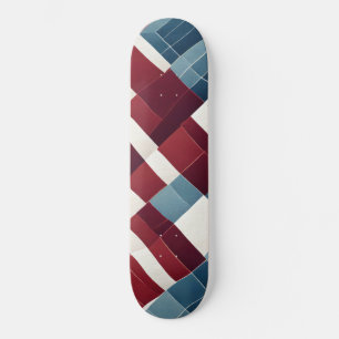Skateboard Maroon et arrière - plan bleu avec textures