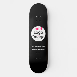 Skateboard Marque professionnelle personnalisable Noir