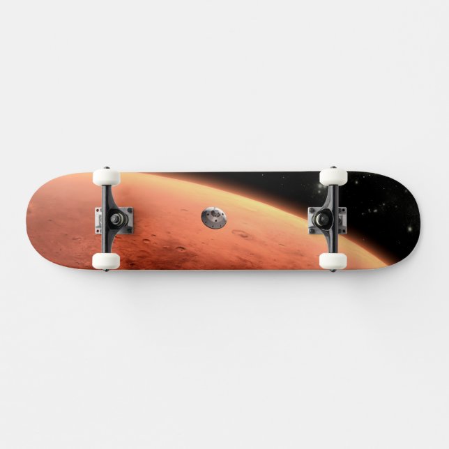 Skateboard Mars Science Laboratory approchant Mars. (Horz)