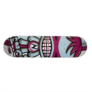 Skateboard Mascotte nerd