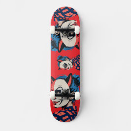 Skateboard Masque Edgy Harlequin