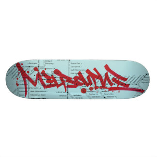 Skateboard Massacre de souterrain - carte de Melbourne