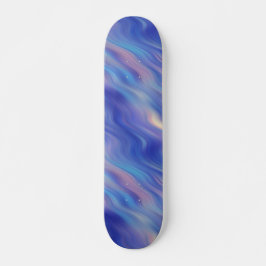 Skateboard Matin Glory Blue Wavy Texture