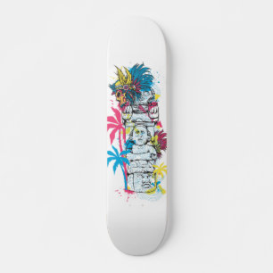 Skateboard Mayan coloré