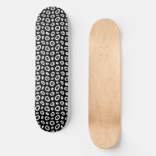 Skateboard Mazipoodles Teardrops Abstraits - Noir Blanc