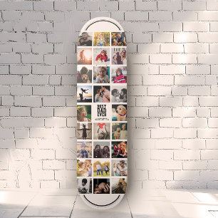 Skateboard Meilleur papa jamais Cool Instagram tendance Colla