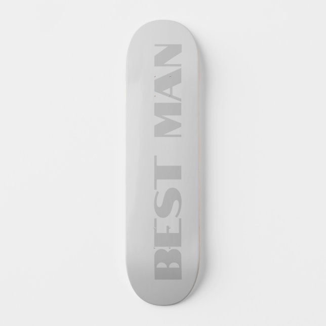 Skateboard Meilleur Témoin Planche à Roulettes Argent Métalli (Recto)