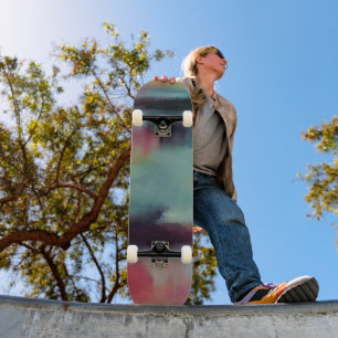 Skateboard Mélange abstrait coloré foncé