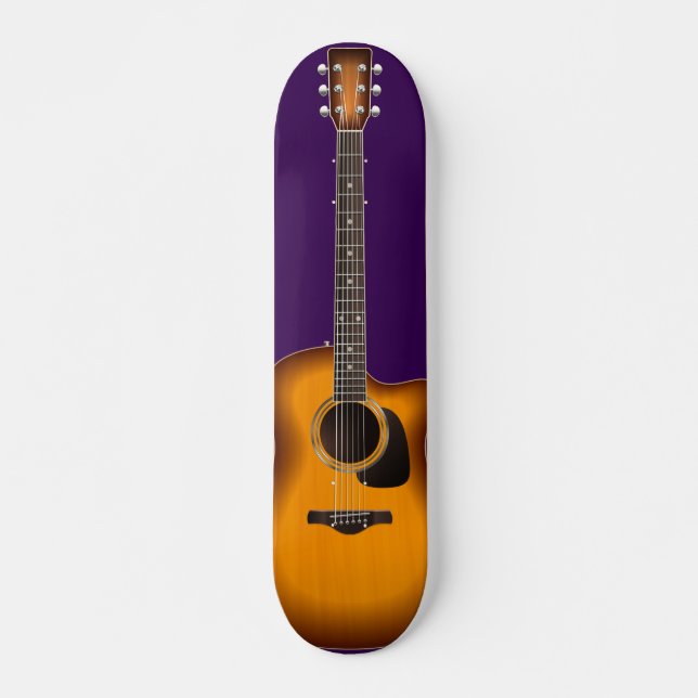 Skateboard Melodiosa guitarra acústica (Vorne)