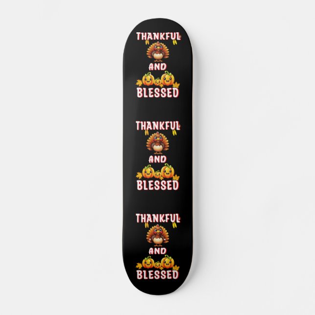 Skateboard Merci béni 23 US Maple Novembre Thanksgiving (Recto)