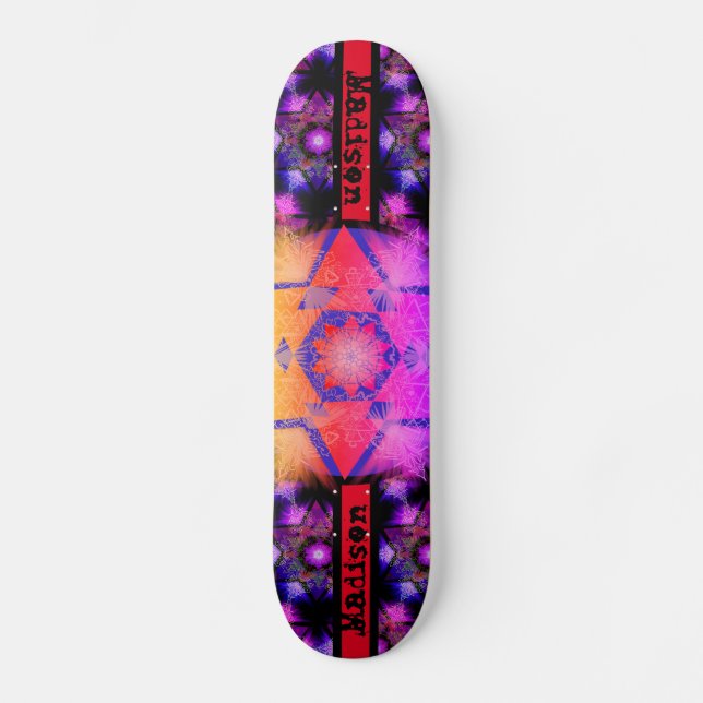 Skateboard Merkabah Mandala Motif (Recto)