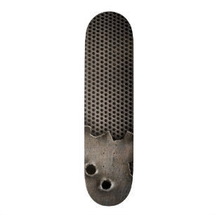 Skateboard Métal avec l'arrière - plan de trous de balle