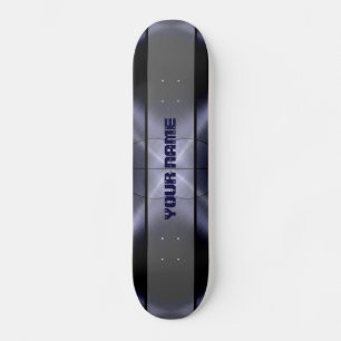 Skateboard Métal brillant gris 3 d'acier inoxydable