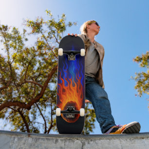 Skateboard Météore enflammé