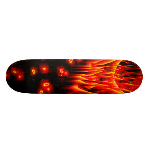 Skateboard Météore et planche à roulettes de flammes