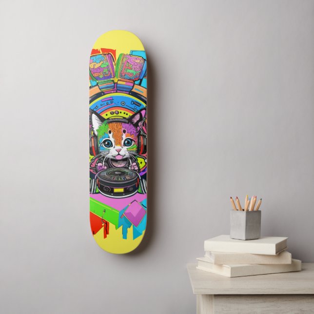 Skateboard Michi a todo Ritmo (Art mural)