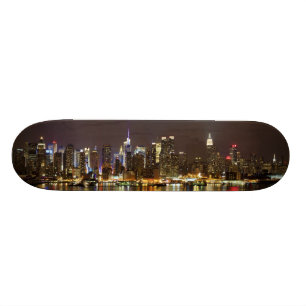 Skateboard Midtown Manhattan vu du New Jersey de Weehawken