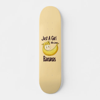 Skateboard Mignonne Juste Une Fille Qui Aime Les Bananes Amat