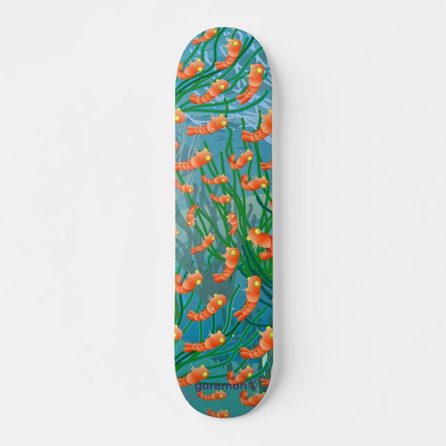 Skateboard mini-carte de crevettes (Devant)