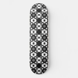 Skateboard Minimalist retro check pattern – Monochrome design