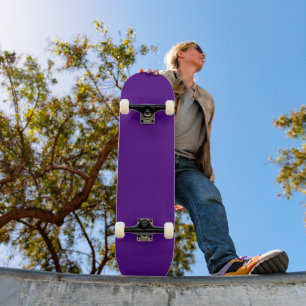 Skateboard Minimaliste Moderne Couleur Unie Indigo Foncé Viol