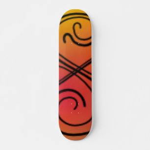 Skateboard mit abgerundeter Linie
