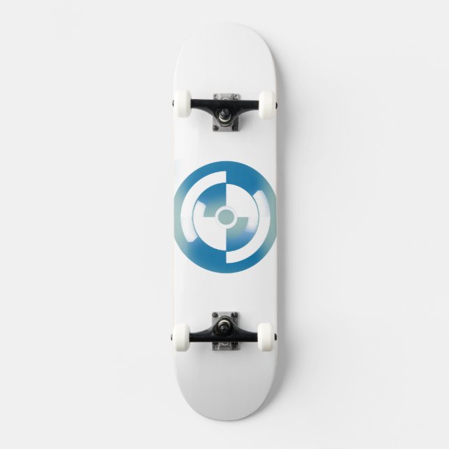 Skateboard mit Abstraktem Circles-Design (Vorderseite)