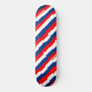 Skateboard mit Coolem, rotem, weißem und blauem St