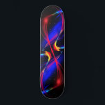 Skateboard mit farbenfrohen Lichtern<br><div class="desc">Abstrakte Farblichter</div>