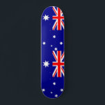 Skateboard mit Flagge Australiens<br><div class="desc">Phantastisches Skateboard mit australischer Flagge. Dieses Produkt ist anpassbar.</div>