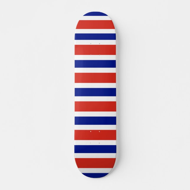 Skateboard mit Flagge Costa Ricas (Vorne)