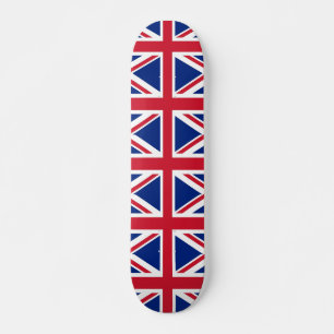 Skateboard mit Flagge des Vereinigten Königreichs