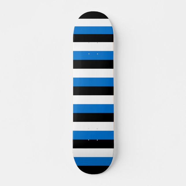 Skateboard mit Flagge Estlands (Vorne)