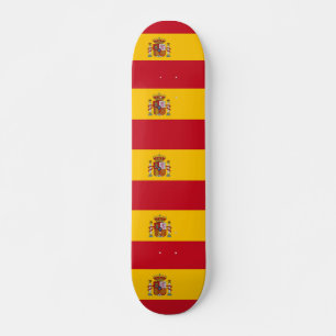 Skateboard mit Flagge Spaniens