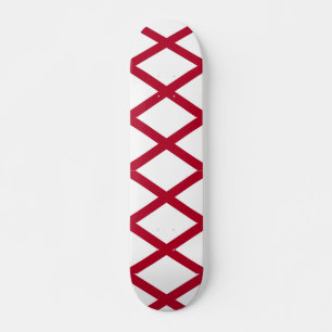 Skateboard mit Flagge von Alabama