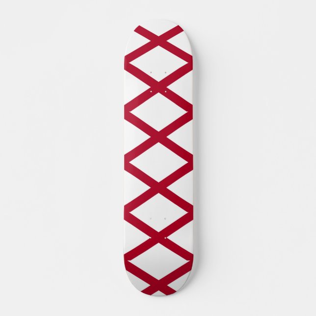 Skateboard mit Flagge von Alabama (Vorne)