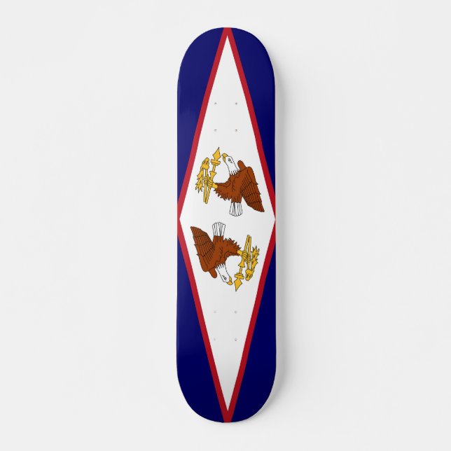 Skateboard mit Flagge von Amerikanisch-Samoa (Vorne)