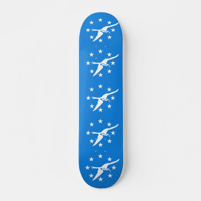 Skateboard mit Flagge von Corpus Christi, USA (Vorne)