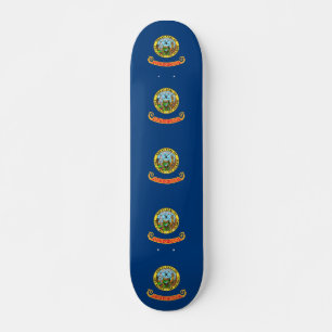Skateboard mit Flagge von Idaho