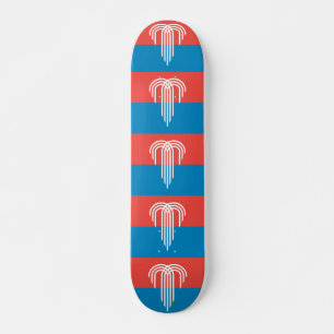 Skateboard mit Flagge von Kansas City, Missouri