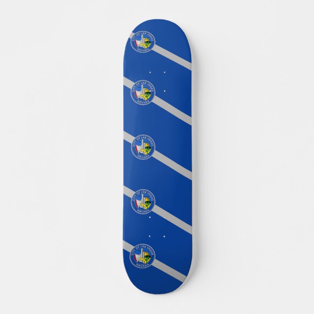 Skateboard mit Flagge von Las Vegas, Nevada, USA (Vorne)