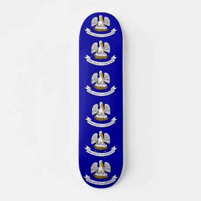 Skateboard mit Flagge von Louisiana (Vorne)