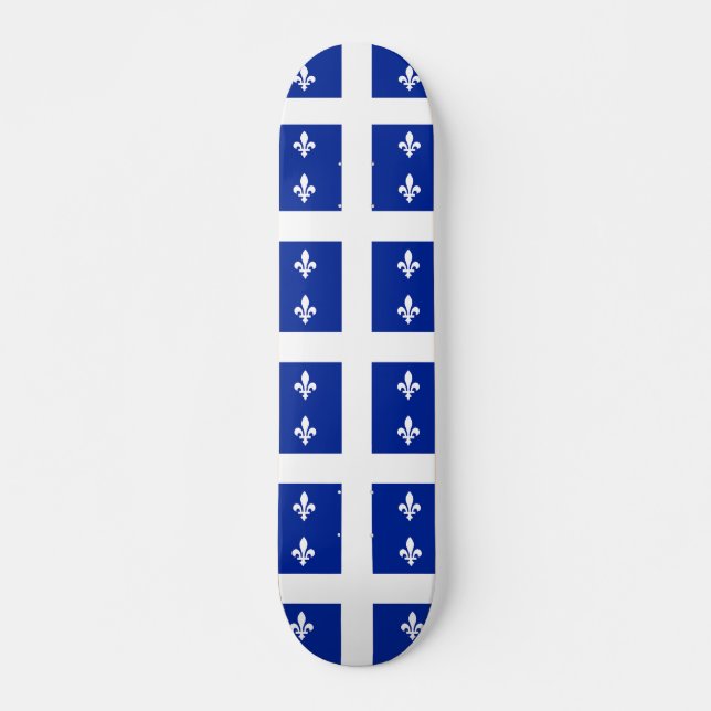 Skateboard mit Flagge von Quebec, Kanada (Vorne)