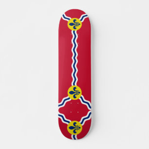 Skateboard mit Flagge von St. Louis, Missouri