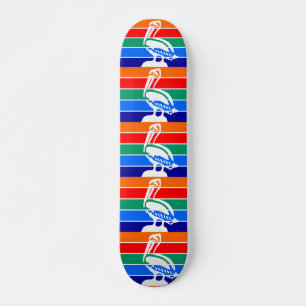 Skateboard mit Flagge von St. Petersburg, Florida