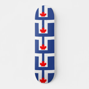 Skateboard mit Flagge von Toronto, Kanada
