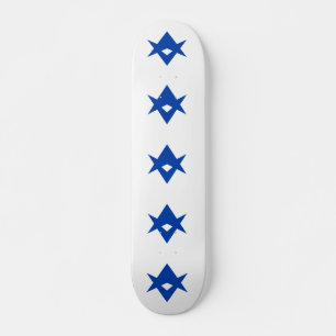 Skateboard mit Flagge von Toyota City, Japan
