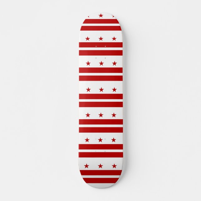 Skateboard mit Flagge von Washington DC (Vorne)