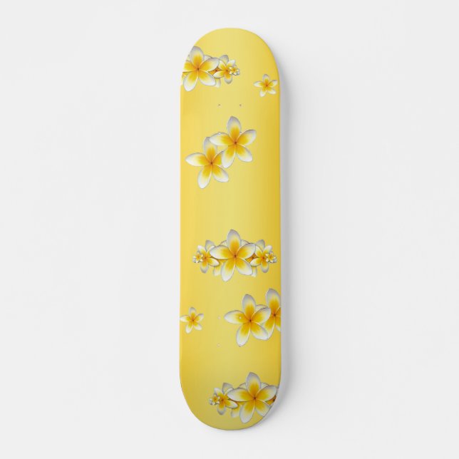 Skateboard mit Frangapani-Blume (Vorne)